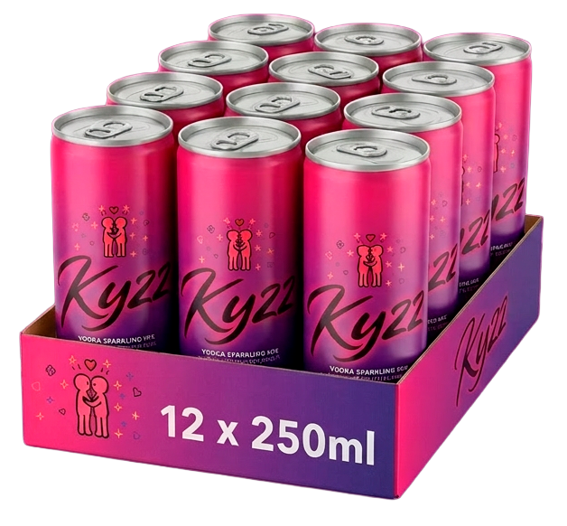 Kyzz multipack — 12 × 250 ml tray